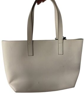 Jil Sander Cream Leather Tote Bag